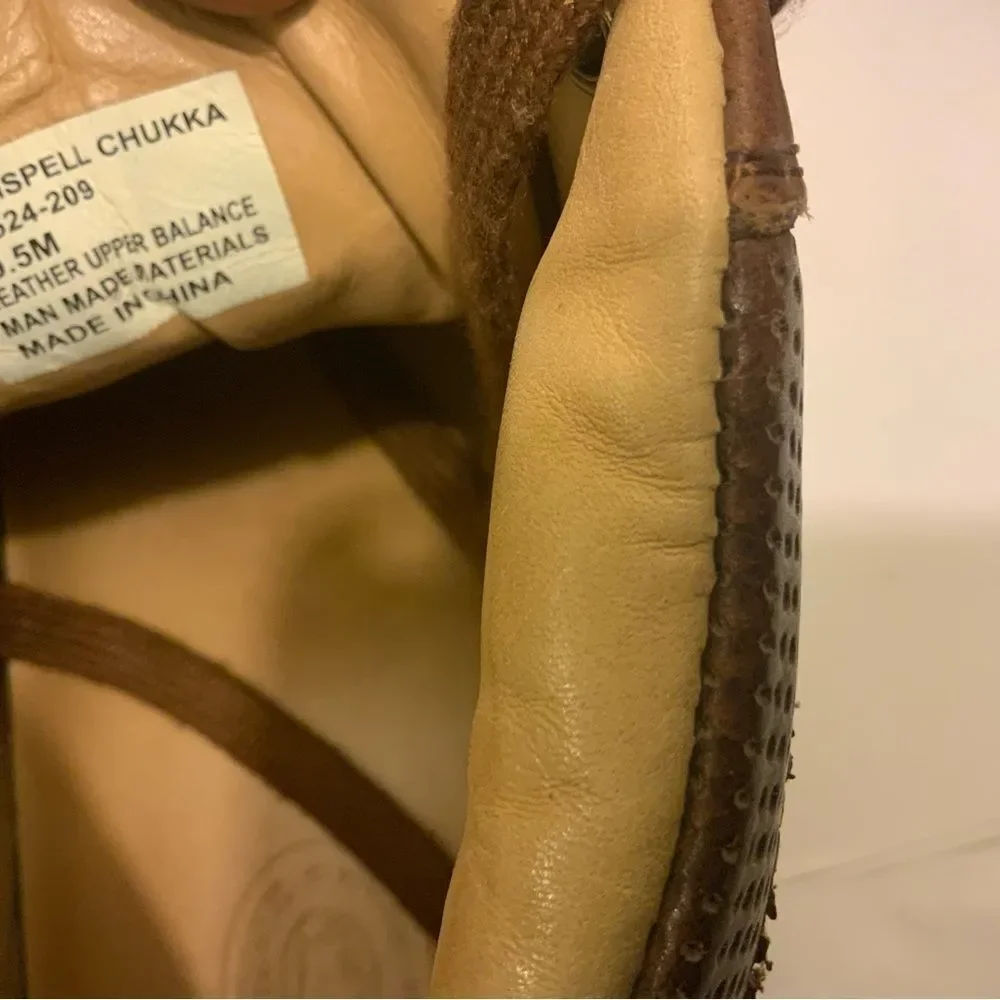 TRASK Kalispell Brown Leather Chukka Boots 10.5M